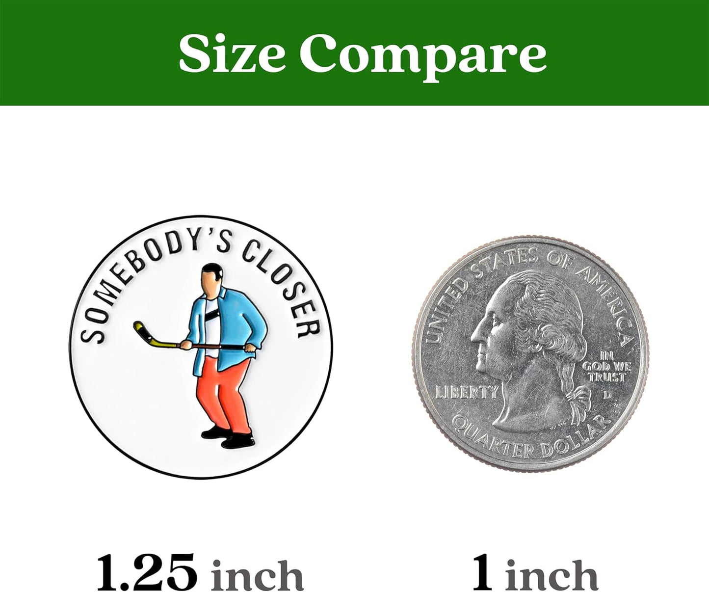 ZEETY Funny Golf Ball Marker with Magnetic Hat Clip – Golf Accessories for Men and Women, Great Golf Gift for Players with Attitude