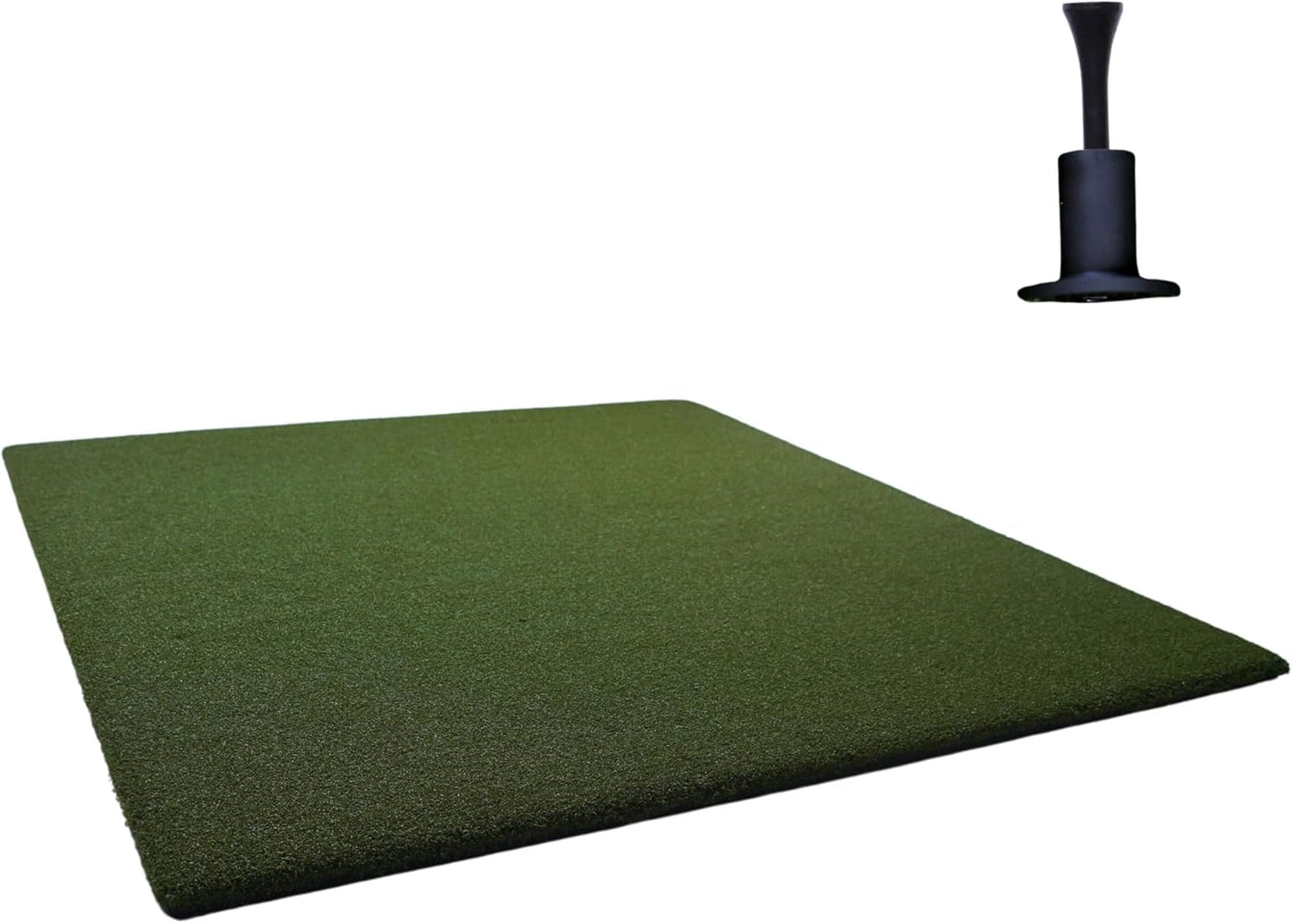 Original Country Club Elite by Real Feel Golf Mat 5x5 ft, Thick Outdoor & Indoor Turf Practice Mat with Real & Rubber Tee Compatibility | Heavy Duty Advanced Rubber Backing Training Mat | Zero Bounce