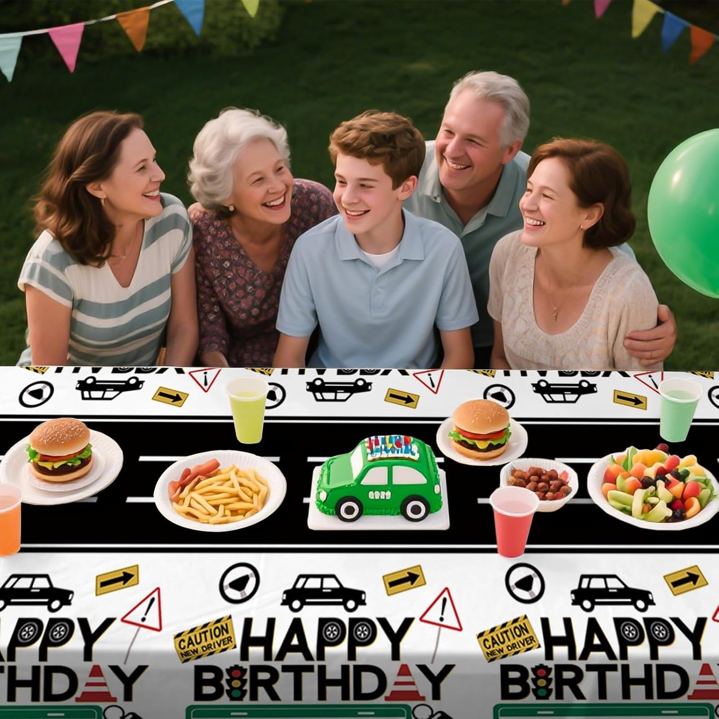 Grencian 16th Car Plastic Tablecloth