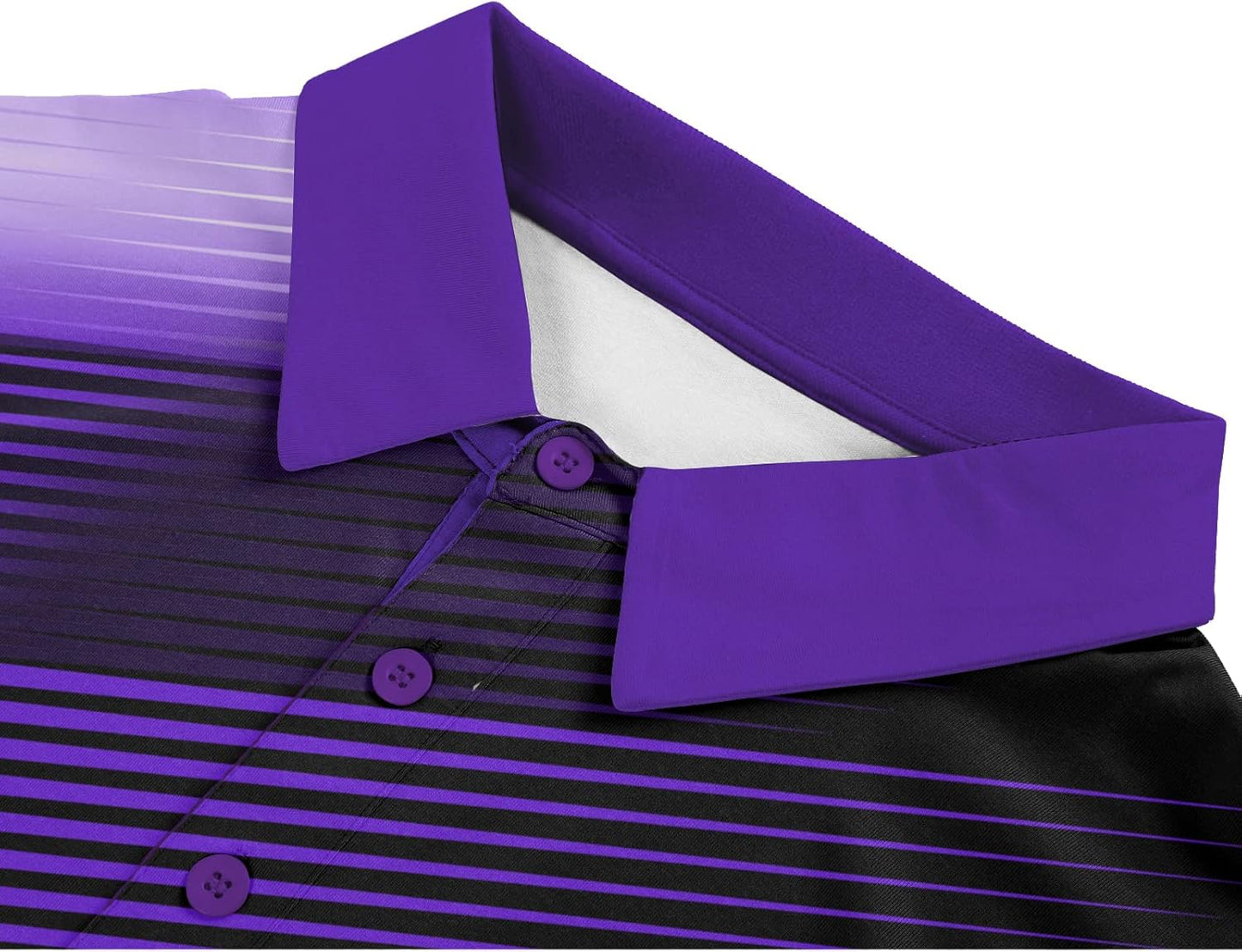 SCODI Mens Golf Shirt Moisture Wicking Performance Sport Short Sleeve Print Golf Polo Shirts for Men