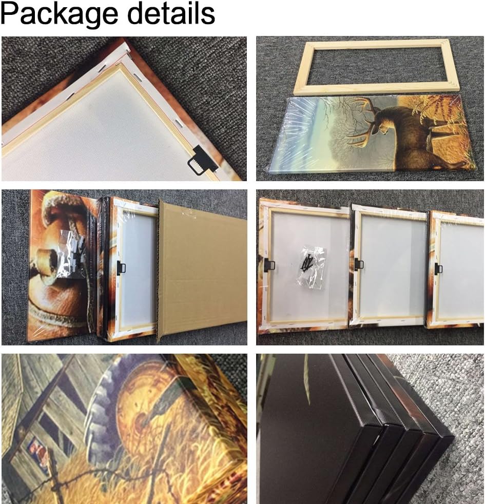 5 Piece Golf Course Wall Art American Florida Poster Canvas Prints TPC Sawgrass Golf Course Pictures Home Decor Pictures for Living Room Bedroom Office Paintings Framed Ready to Hang - 60"W x 32"H