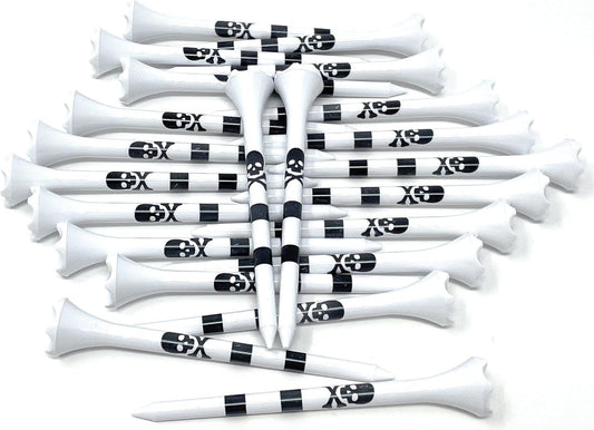 NorthPointe Skull and Crossbones Golf Tees Plastic 3 1/4-100 Tees in Bulk