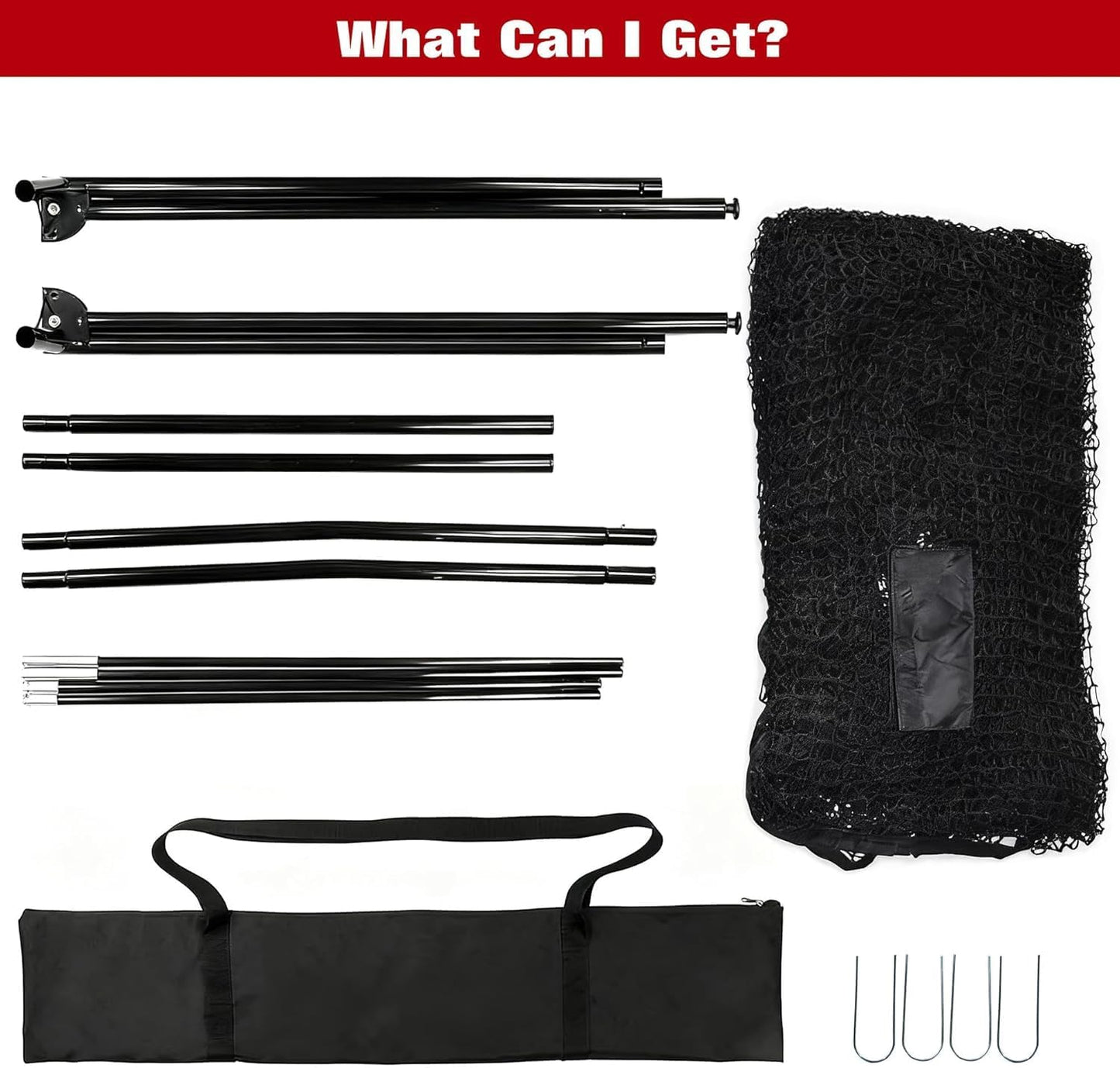 10x7ft Golf Net, Portable Golf Practice Hitting Net for Backyard, Training Equipment with Carry Bag for Swing Chipping Training, Ideal for Outdoor Indoor