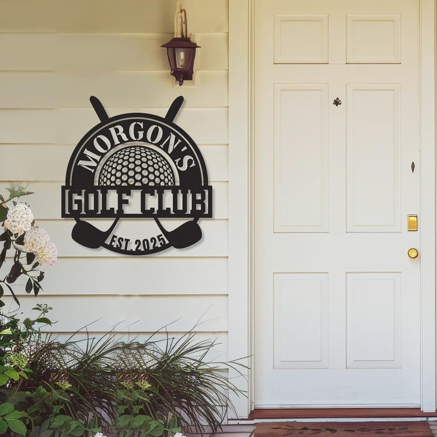 Personalized Golf Metal Wall Decor, Custom Name Sign, Porch Signs Outdoor, Home Deocr, Vintage Golf Wall Art for Man Cave Office Garage Bar Pub, Personalized Golf Gifts for Men Dad Color03