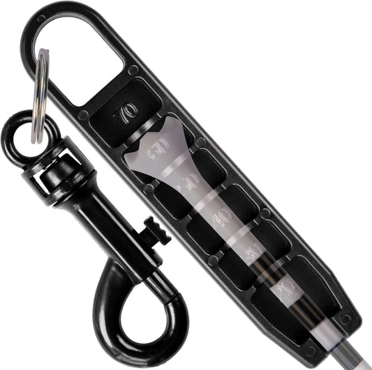 Golf Tee Height Setter Tool with 6 Adjustable Settings, for Consistent Swings and Accuracy, Fits Most Standard Tees, Portable On-Course Golf Swing Aid