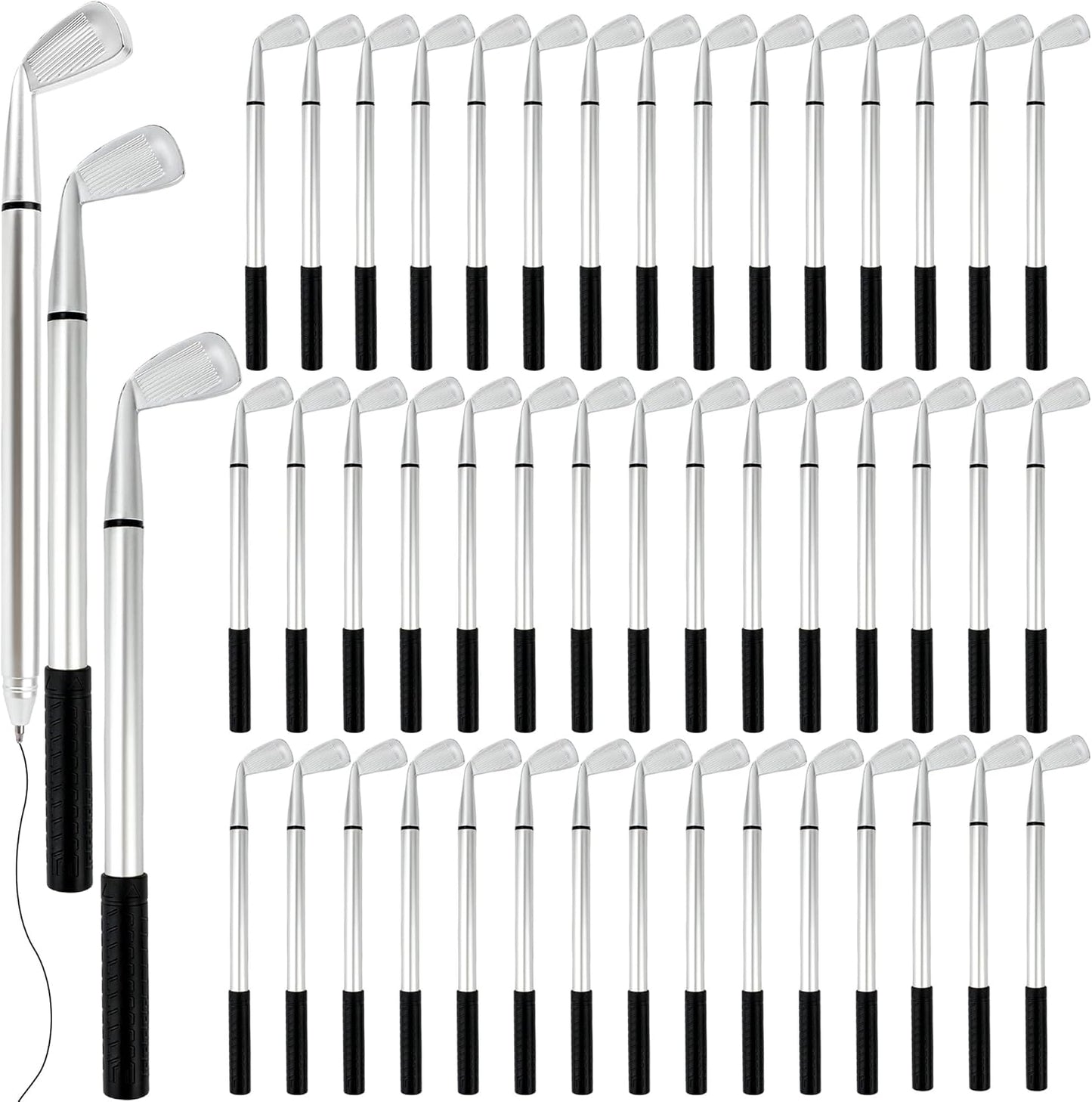 48 Pieces Golf Clubs Pens Golf Ballpoint Pens Golfing Pen Bulk Funny Props for Students Boss School Office Stationery Supplies