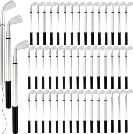 48 Pieces Golf Clubs Pens Golf Ballpoint Pens Golfing Pen Bulk Funny Props for Students Boss School Office Stationery Supplies