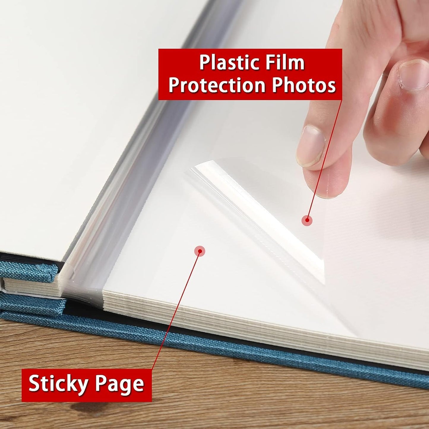 Vienrose Photo Album Self Adhesive Scrapbook Refill Pages for Vienrose 13x12.6 inch Photo Album