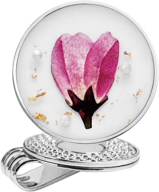 Golf Ball Marker hat Clip with Ball Marker, Handmade Pressed Flower Golf Marker, Golf Gifts, Golf Accessories for Women