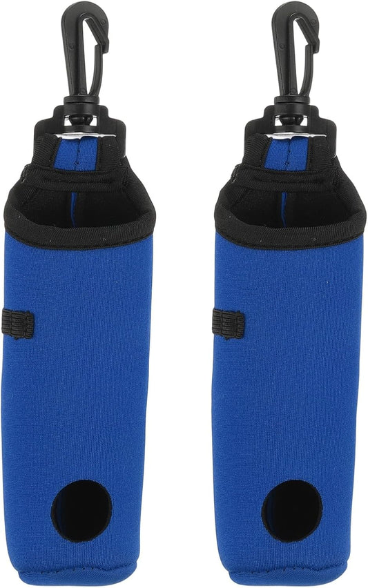 uxcell Golf Ball Carry Bag, Waist-Mounted Storage Bag Neoprene Golf Tee Holder Pouch with Lightweight Hook for Men and Women