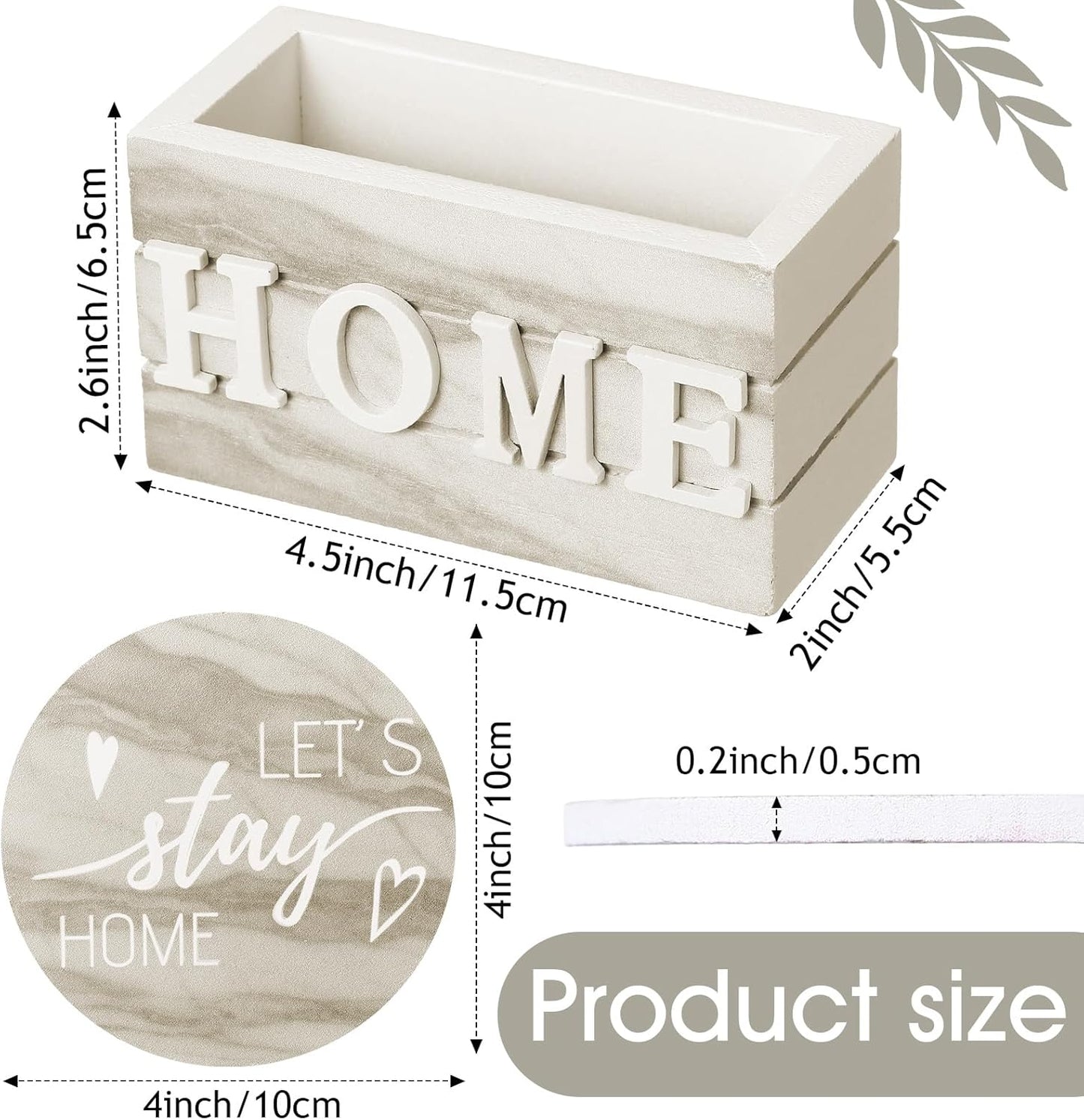 Queekay Housewarming Gifts for Home Decoration Wooden Heart Coasters for Drinks 6 Set Farmhouse Coasters with Holder Funny for Family Coffee Table Protection, 4''(Brown Marble)