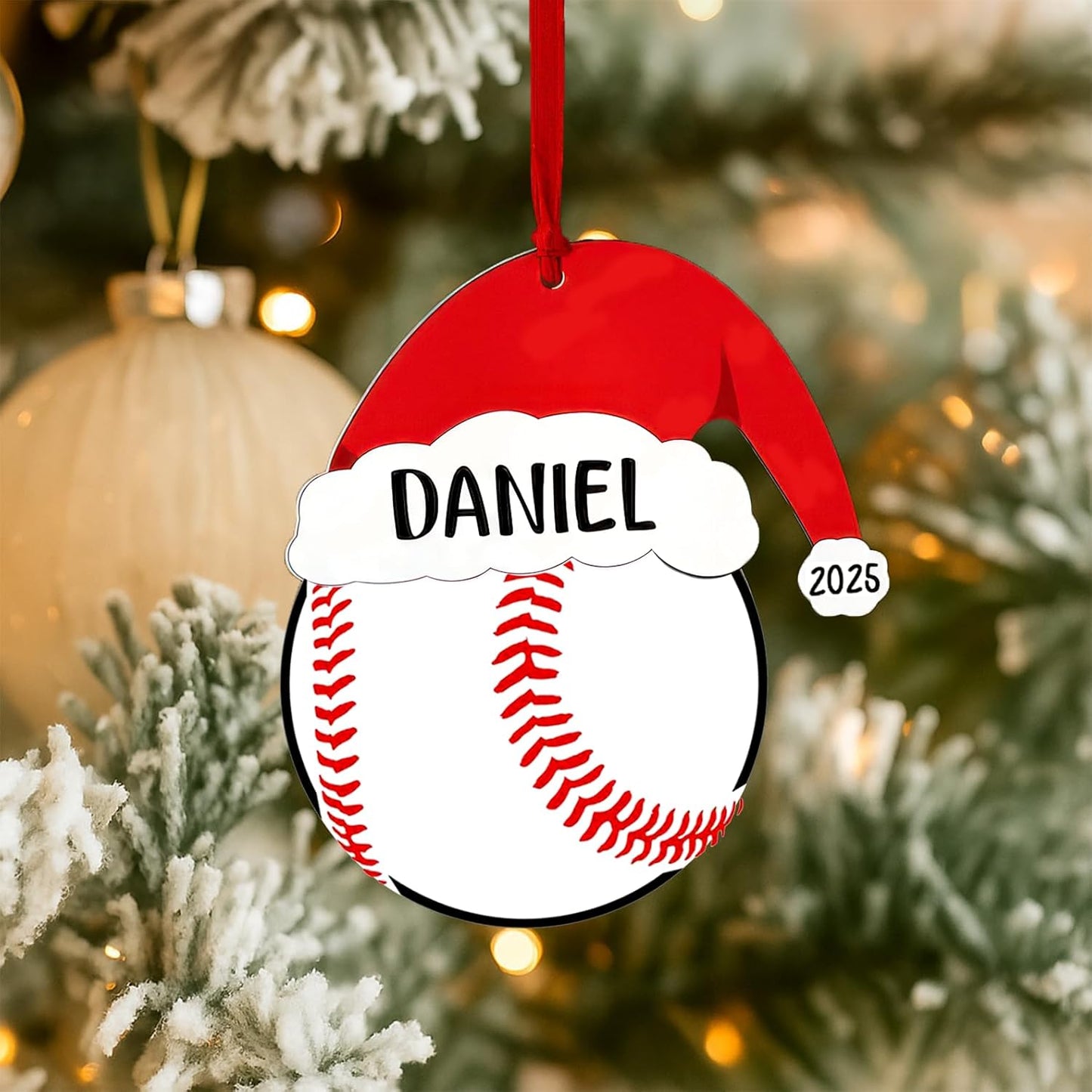 Personalized Baseball Christmas Ornaments 2025, Baseball Ornaments for Christmas Tree, Team Ornament, Custom Coach Gifts, Hanging Decor, Gifts for Sports Lovers Boys, Xmas Gift 2025