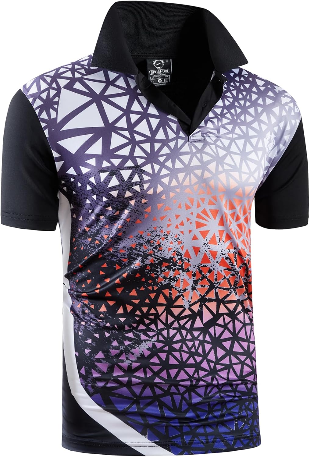 jeansian Men's Sport Outdoor Quick Dry Fit Short Sleeves Polo Tee Shirt Tshirt T-Shirt Tops Golf Tennis Bowling LSL195