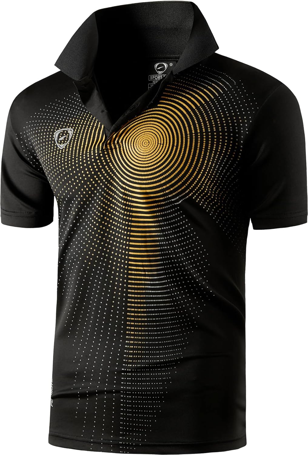 jeansian Men's Sport Outdoor Quick Dry Fit Short Sleeves Polo Tee Shirt Tshirt T-Shirt Tops Golf Tennis Bowling LSL195