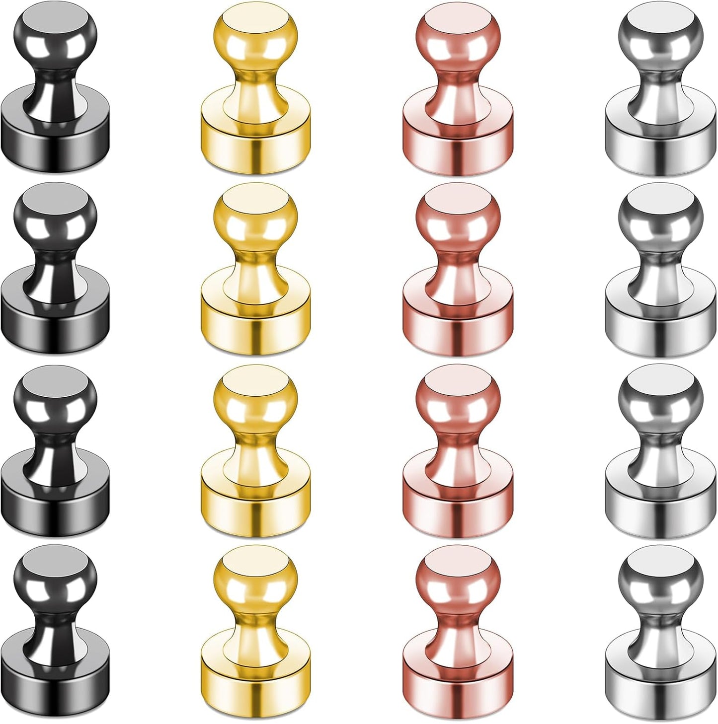 LOVIMAG Fridge Magnets 16Pcs Refrigerator Whiteboard Small Strong Magnet Classroom Kitchen Accessories Decorative Locker Set Decor Must Haves Office Calendar Refrigerador Magnetic Cute Crafts