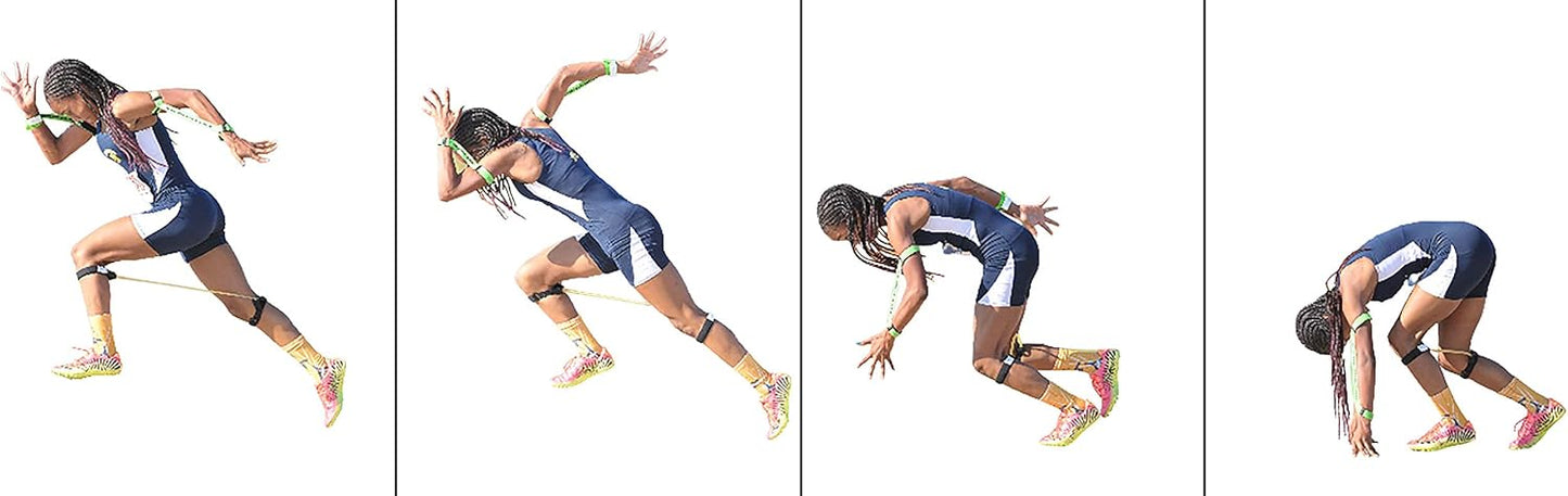 Track and Field Speed Gear Pack - All Sports Speed and Agility Training Resistance Bands for Ideal Arm Swing Trainer and Stride Frequency