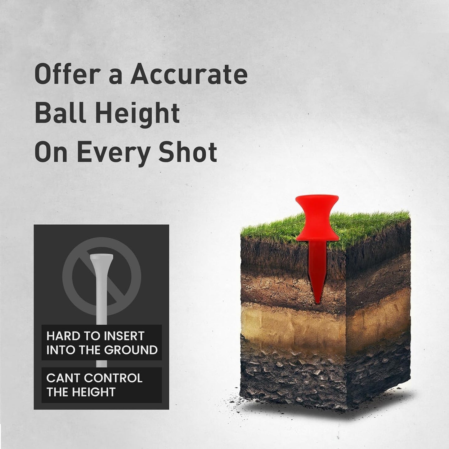 Plastic Golf Castle Tees Step Down Value 200 Count, Unbreakable Mixed or Same Height 1, 1 1/4, 2 3/4, 2 1/4, 2, 1 3/4, 1 1/2 Inch Length Colorful Pack for Practice