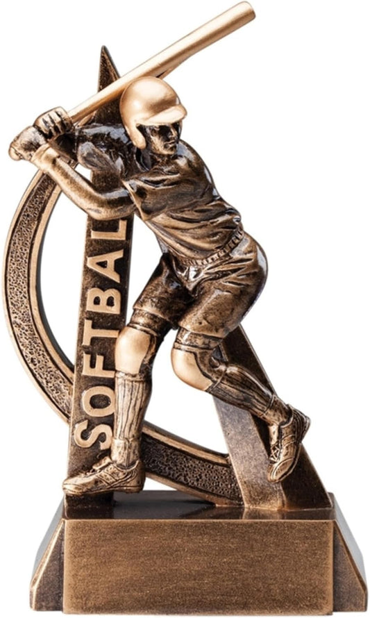 Sports Trophy – Ultra Action 6.5 Inch Engraved Resin Award – Personalized Recognition for Kids Youth Teams Schools Adult Leagues Coaches and Achievement Awards