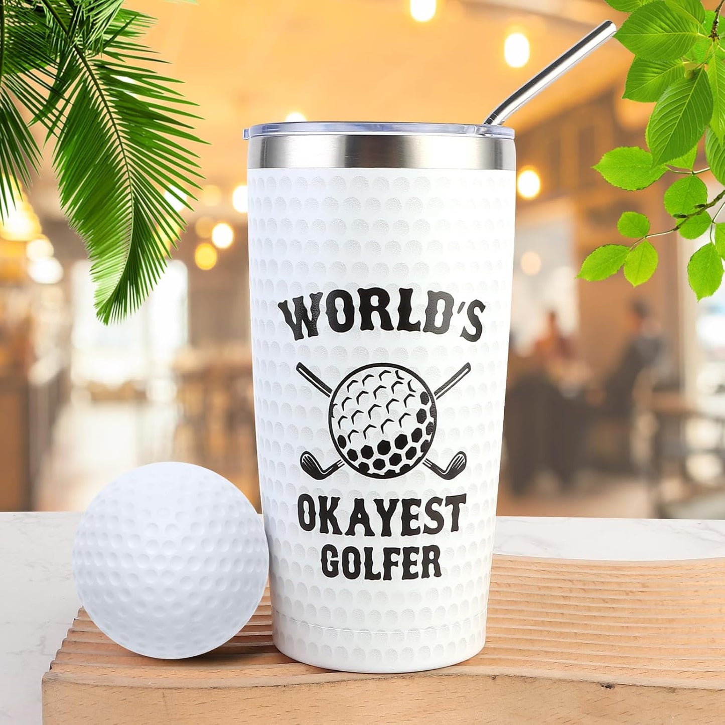 Golf Gifts for Men Unique Funny Golf Gifts Including Tumbler Mug Socks Sport Towel Leather Notebook Notepad Relief Stress Ball for Birthday Christmas Father Day