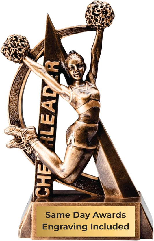 Sports Trophy – Ultra Action 6.5 Inch Engraved Resin Award – Personalized Recognition for Kids Youth Teams Schools Adult Leagues Coaches and Achievement Awards