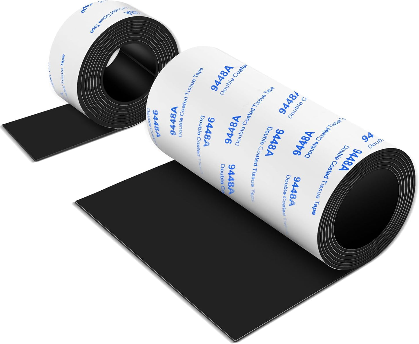 Non Slip Furniture Pads, 2 Rolls Rubber Furniture Pads Non Slip Pad, Anti Skid Pads for Furniture, Adhesive Rubber Tape for Any Furniture and Appliances 4x40 inch+1x40 inch