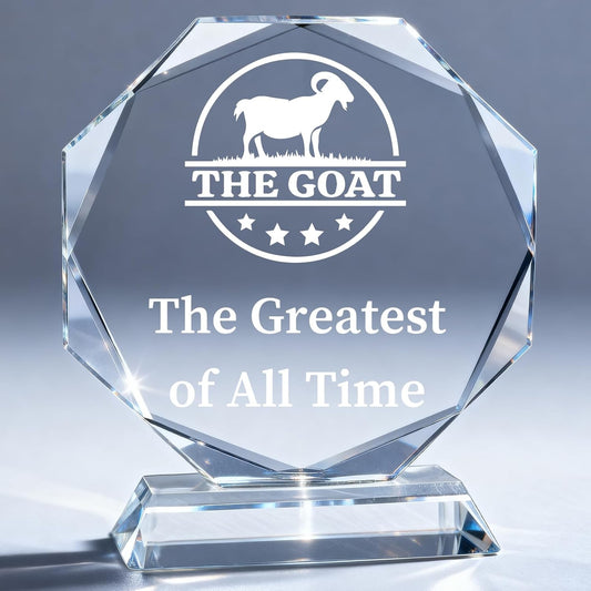 Custom Crystal Awards and Trophies – Personalized Engraved Glass Plaques for Employee Recognition, Appreciation, Farewell, Retirement, Coworker Gifts, Sports Achievements