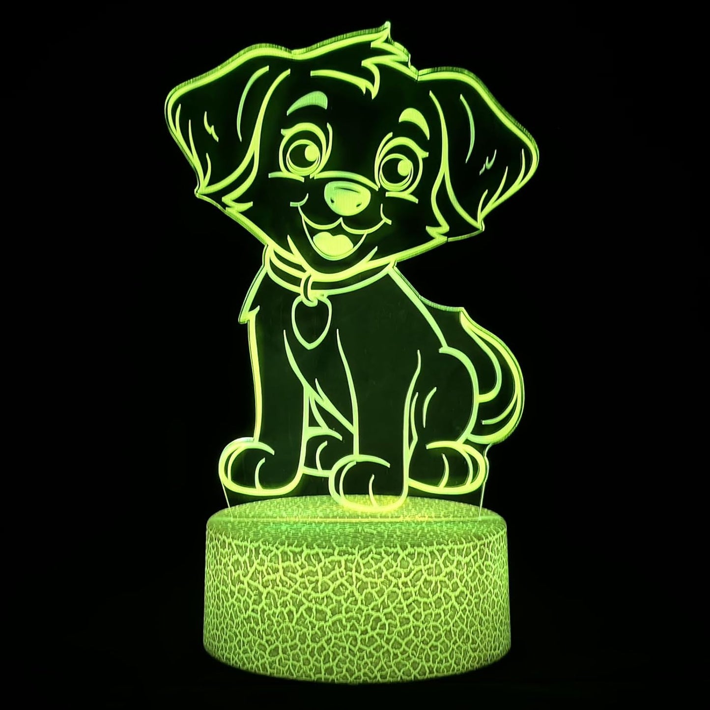 i-CHONY Dog Night Light for Kids,16 Colors Change Cute Puppy Lamp with Remote Control,Smart Touch,USB Cable,Bedroom Bedside Lamp,Dimmable Dog Toys for Kids Boys Girls Christmas Birthday Gift