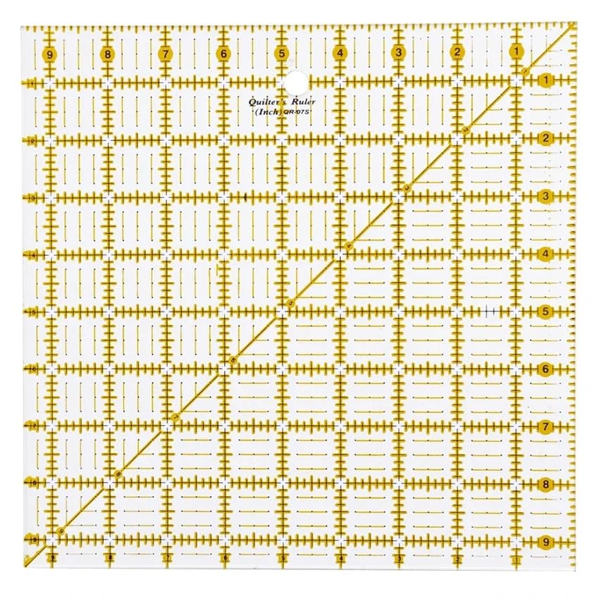 HONEYSEW 4PCS Square Set Quilting Ruler Acrylic Sewing Templates for Quilting and Sewing 2.5”, 4.5”, 6.5” and 9.5”