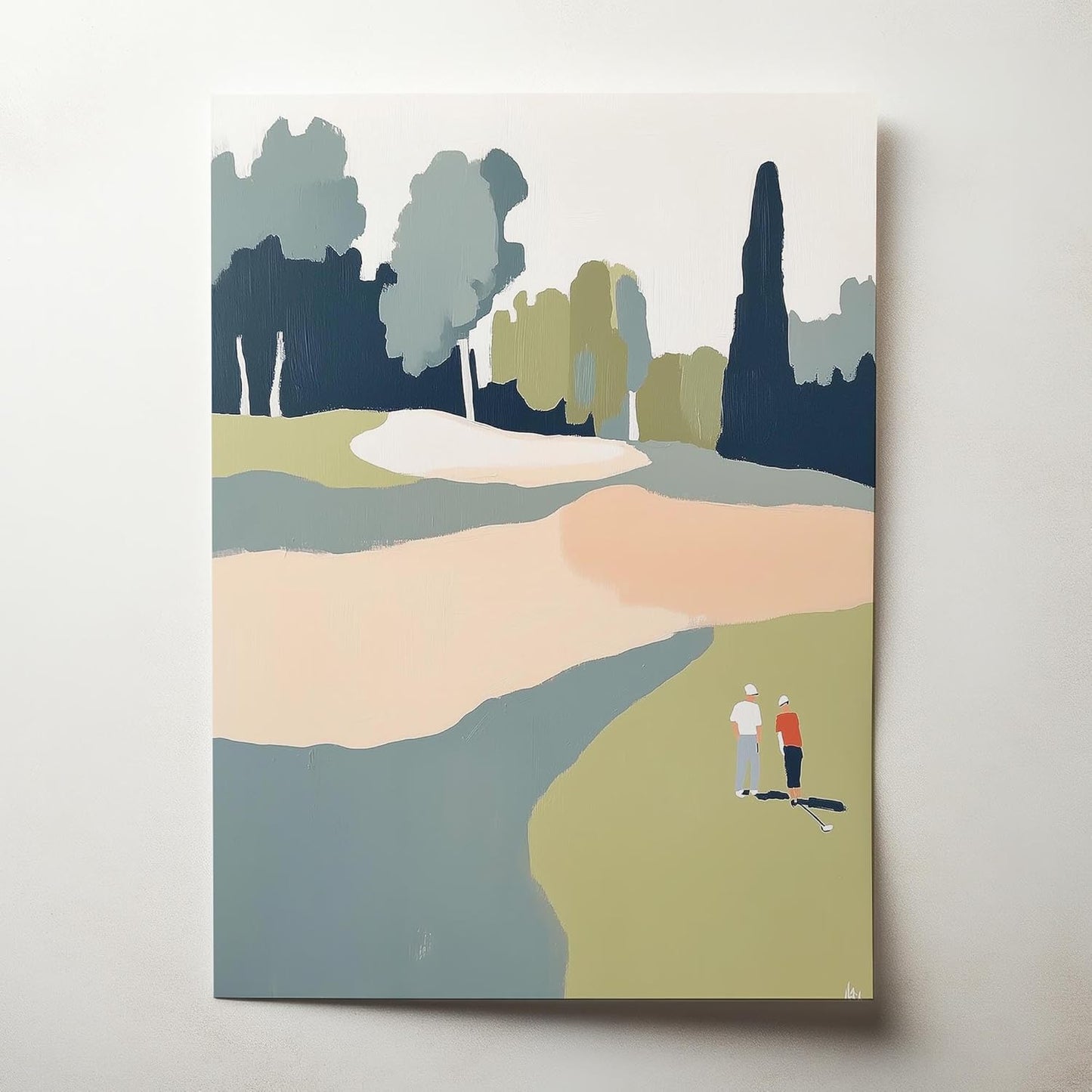 Golf Impressionist Art Print Posters - Premium Giclee Fine Art Prints - Sporty and Sophisticated Home Decor Posters, Golfer Art Prints for Home and Office Decor - Vintage Aesthetic, Ready to Frame