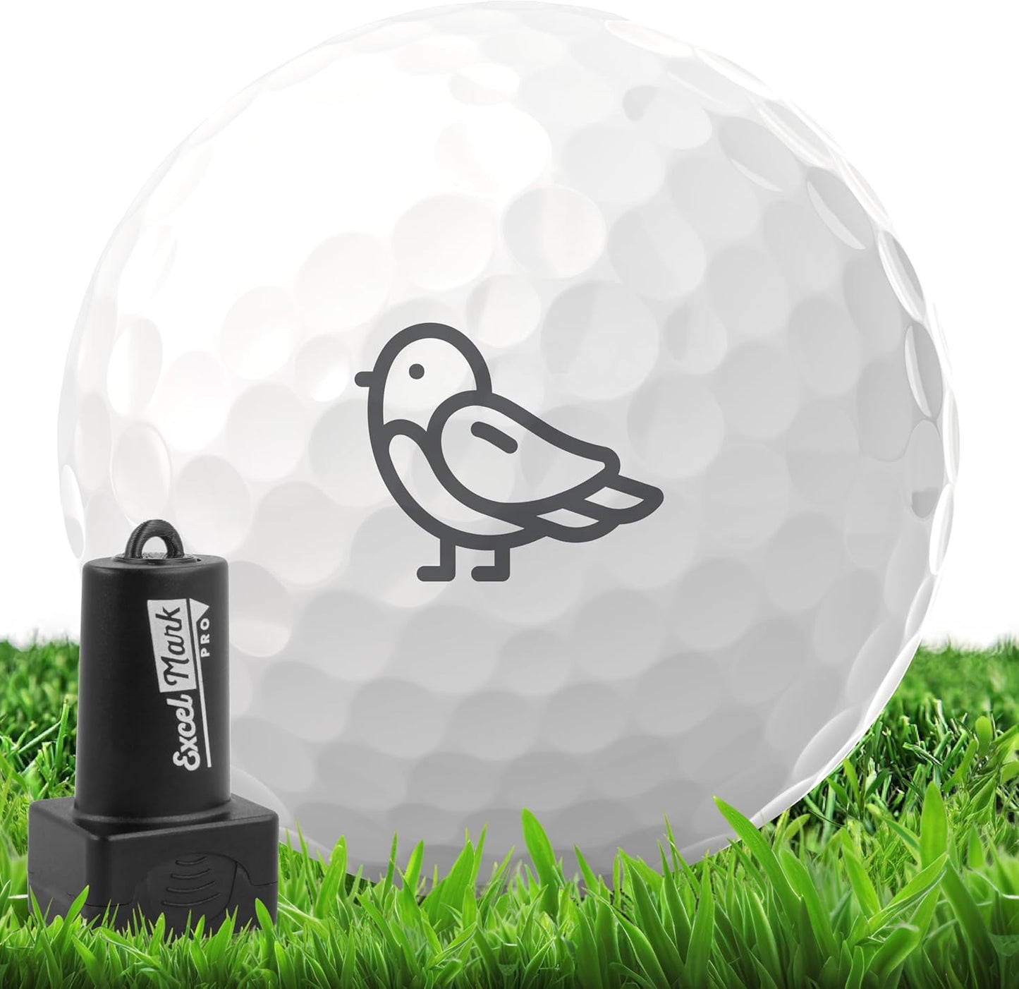 ExcelMark Pro Golf Ball Stamp - Easy Ball Identification - Choose from 25+ Styles and 4 Colors!
