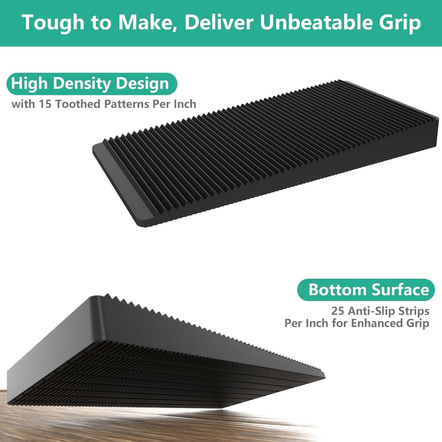 Furniture Leveler 24pcs Kit Size Variety | Multi-Purpose Rubber Shim for Leveling Feet Stable | Anti-Wobble Pad for Uneven Table, Dresser Leg, Toliet and More Furniture | Prevent from Wobbling