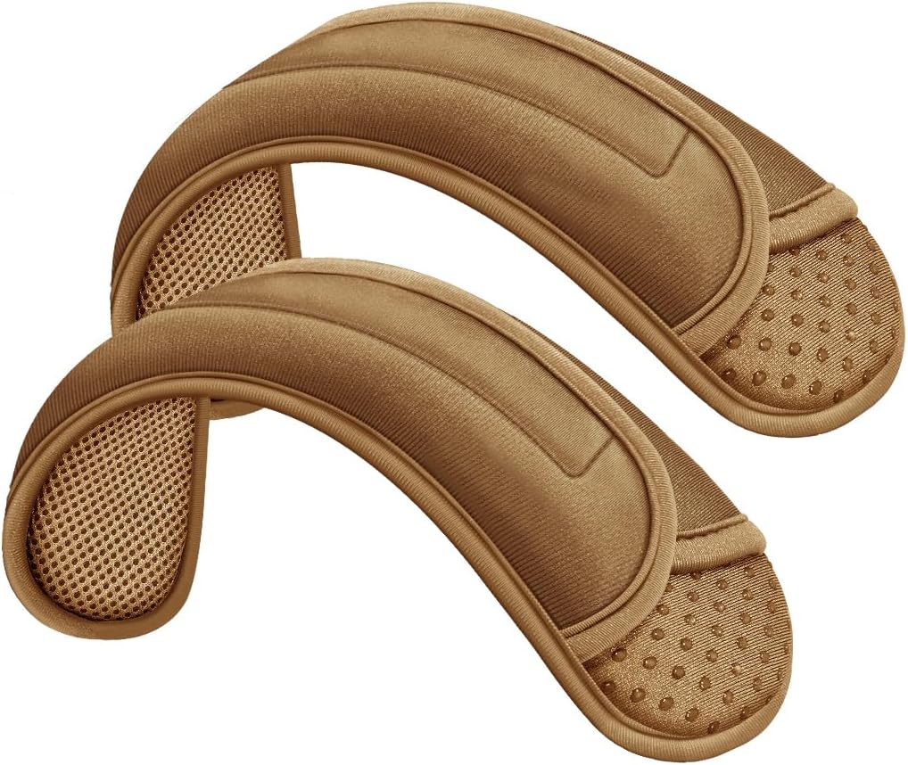 ZINZ 2-Pack Universal Shoulder Pad with Ultra Thick Cushion for Bag Luggage Bag Crossbody, Plus Long & Anti-Slip & Breathable,Khaki