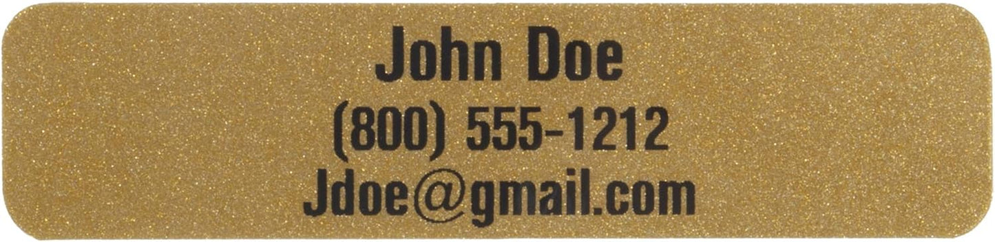 Customized Golf Club Labels – 24 Classy Identification Personalized Labels for Golf Clubs, Tools & More – Weatherproof, Fade Resistant