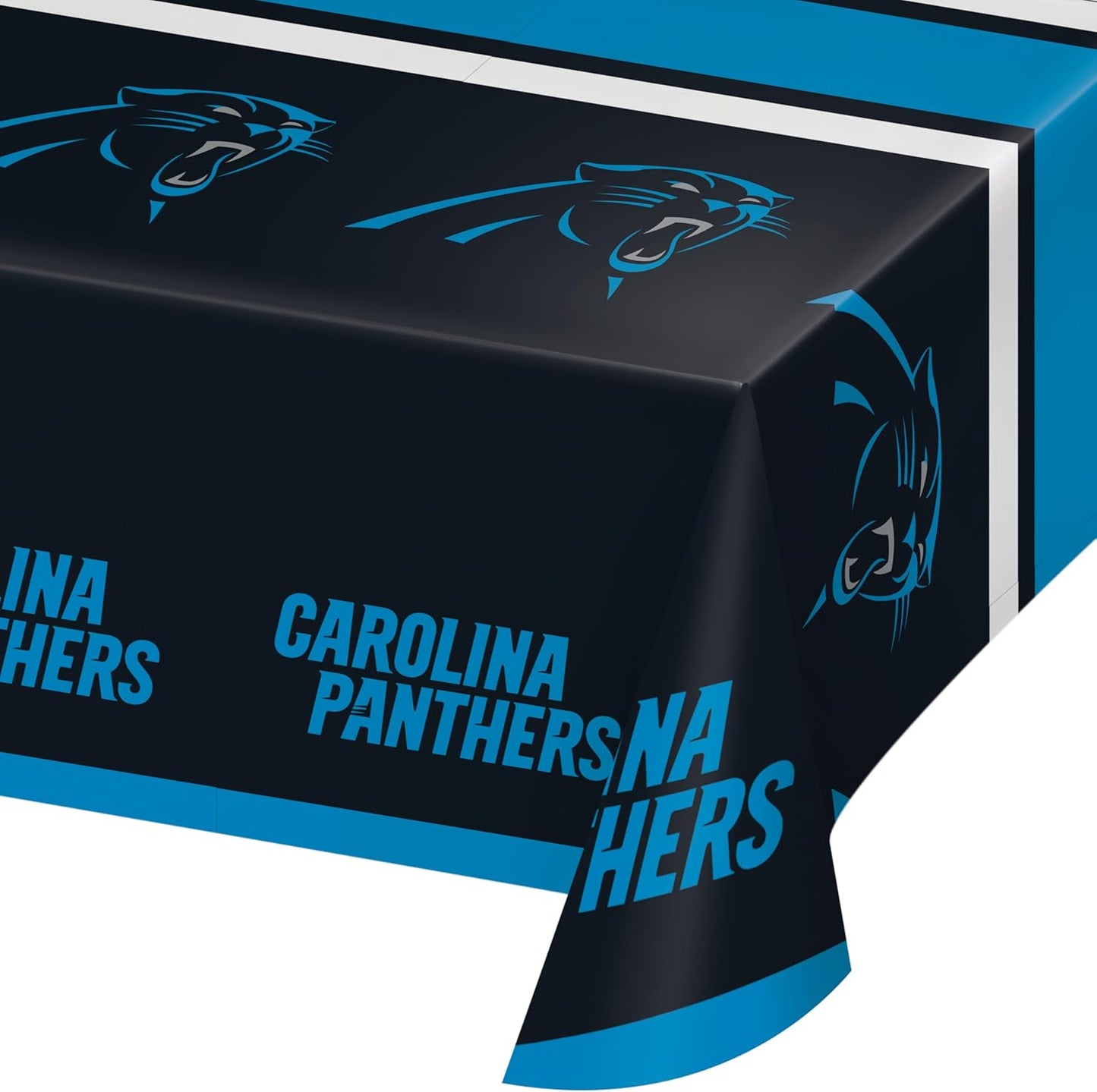 Trendware Carolina Panther Plastic Tablecloths, 3 ct
