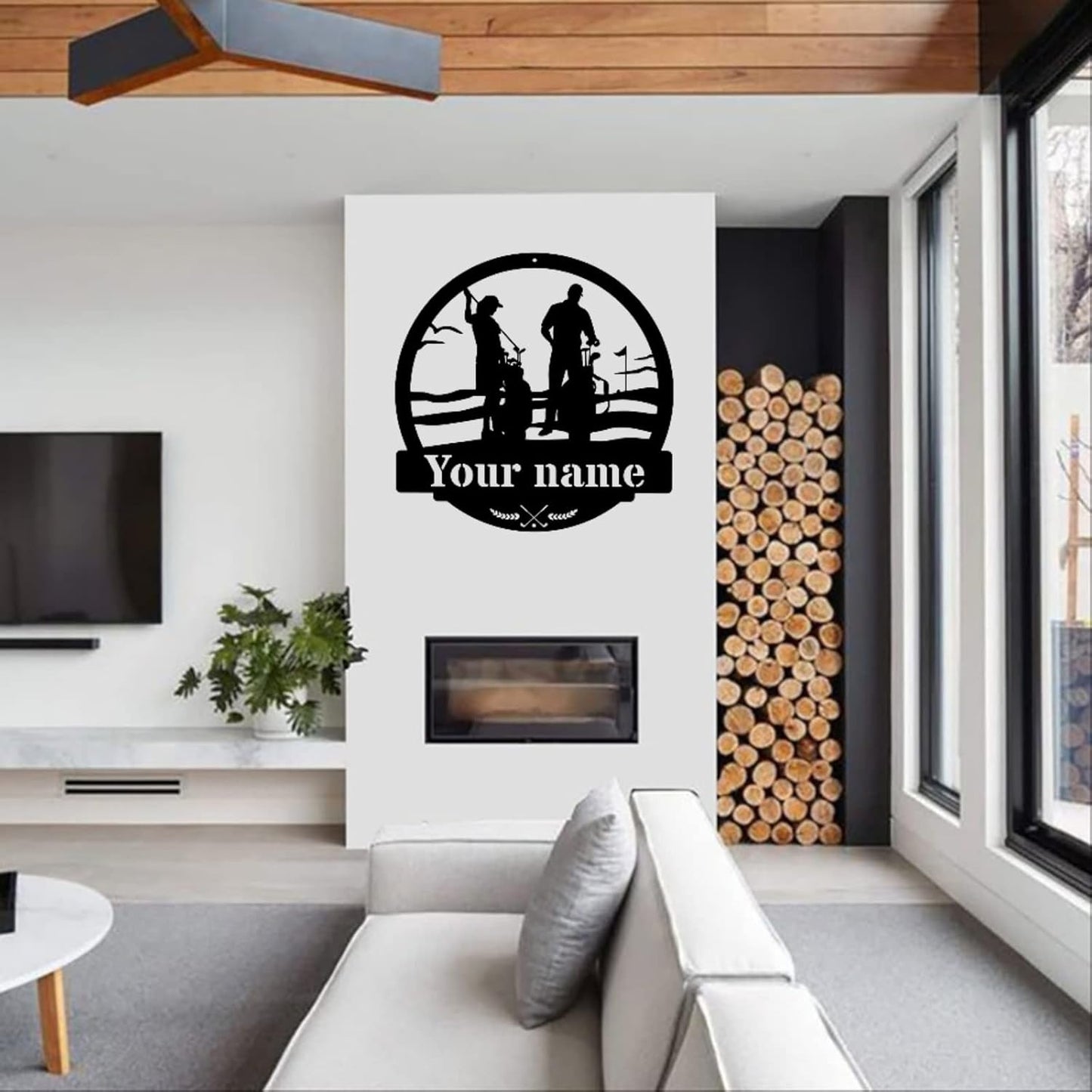 Custom Golf Metal Wall Sign - Personalized Golf Metal Wall Art - Golf Metal Wall Decor - Personalized Name Sign - Sports Lovers - Couple Golfer Gifts