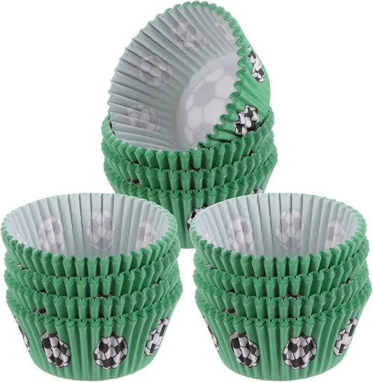 HARFINGTON 300 Count Cupcake Liners Soccer Cupcake Cups Standard Size Muffins Liners Papers Baking Cups Wrappers Greaseproof for Party Wedding Birthday