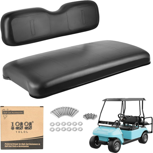 10L0L Golf Cart Front Seat Assembly for EZGO TXT 1994-2013, Factory Style Seat Bottom Cushions & Seat Back Replacement Kit