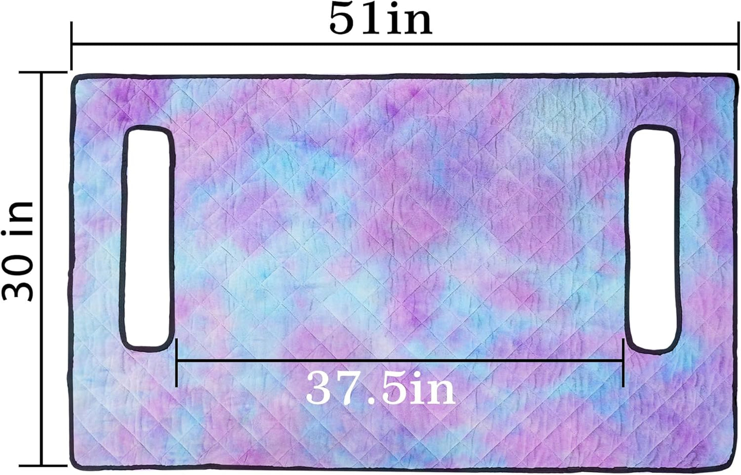 YOKYHOM Golf Cart Seat Covers, Golf Cart Seat Blanket, Bright and Unique Colors, Soft and Comfortable, Suitable for EZGO, Yamaha, Club Car and Other Two-Seat Golf Carts, 51" x 30", Blue Purple