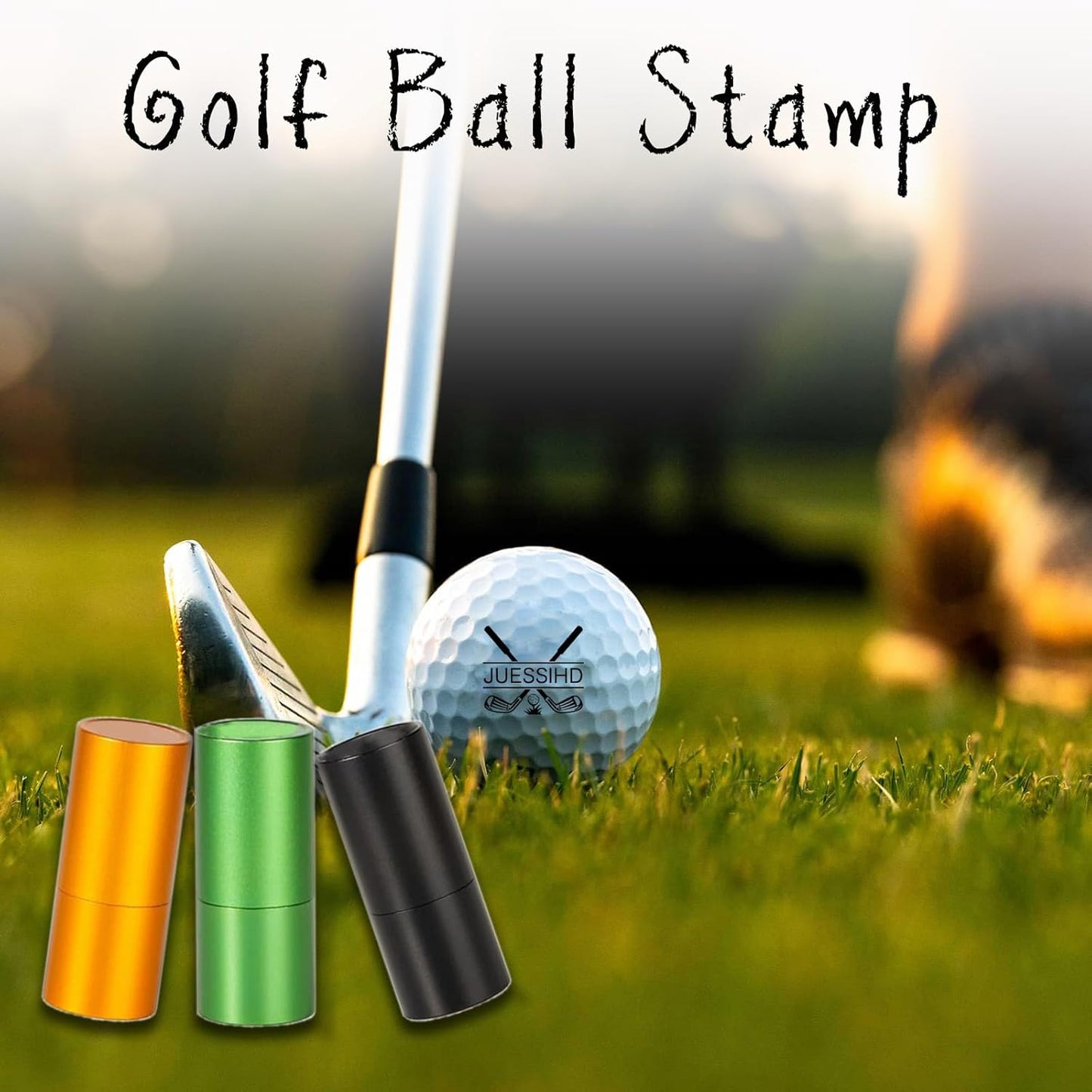 Custom Golf Ball Stamp, Personalized Golf Balls Marker Stamp, Customized Golfs Balls Stamps with Your Logo Design, Includes Fast-Dry Ink & Gift Box, Golfs Accessories for Men & Women Gifts