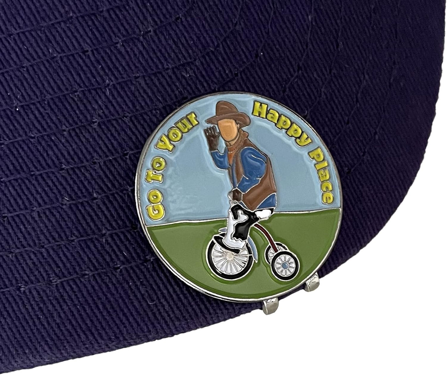 Balanced Co. Funny Golf Hat Clip with Enamel Magnetic Ball Marker