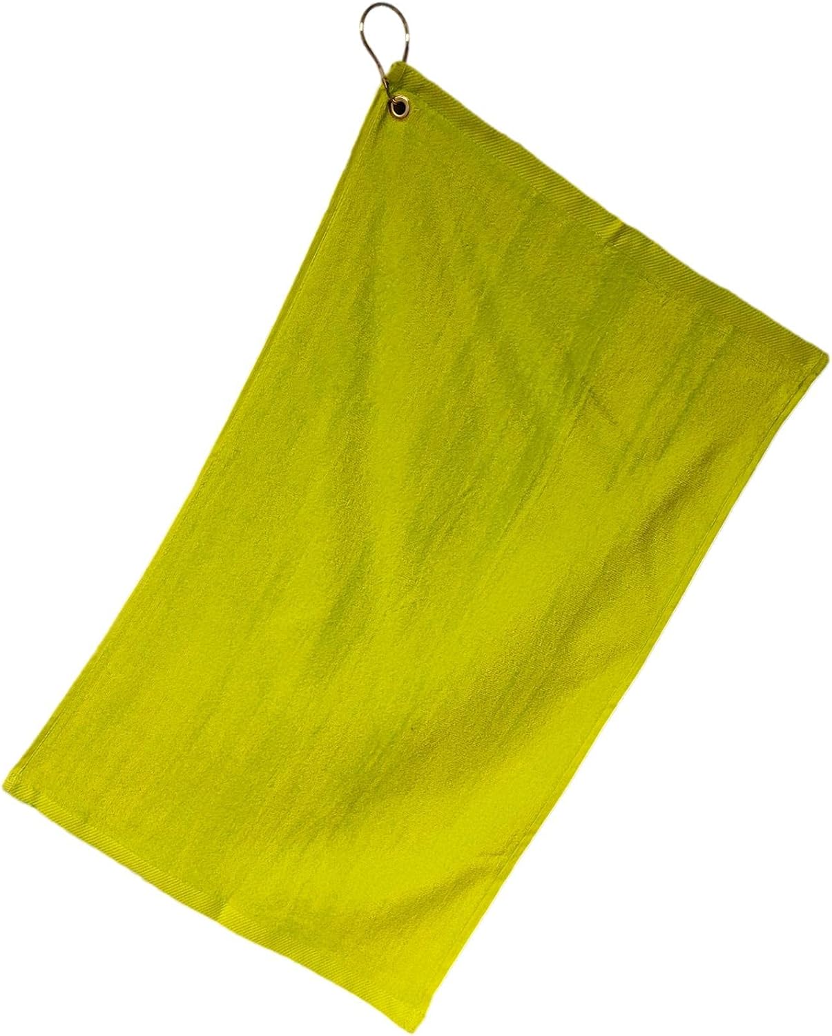 Cotton Golf Bag Towel with Clip (Lime)