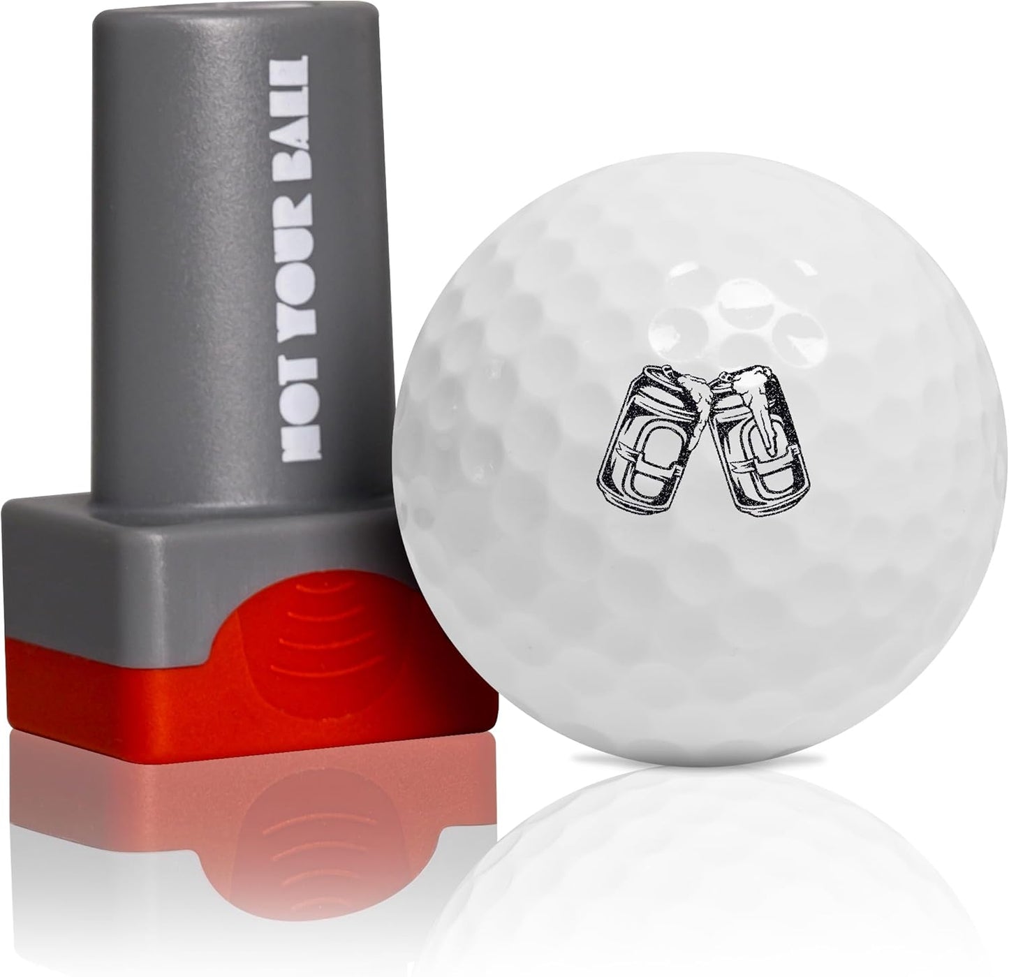 QUBI Golf Ball Stamp, Golf Ball Stamper, Self-Inking Golf Ball Stamp Marker to Identify Golf Balls, Golf Gift Golf Accessories for Men and Women Golfers