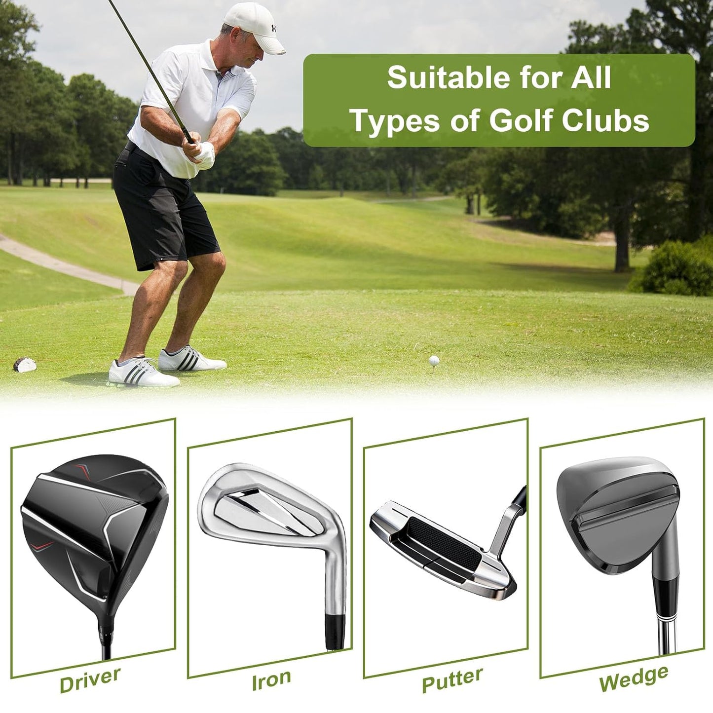 5min Golf Club Epoxy, 125+125ml Extra Strength Golf Shaft Epoxy, Applicable to All Clubheads, Drivers, Putters, and Irons, Compatible with Graphite and Steel Shafts (Fast Cure)