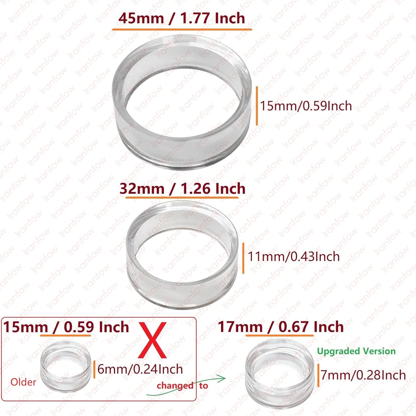 (105 PCS) Baseball Display Stand,Spheres Holder, Clear Baseball Ring, Sphere Stand,Round Display Stand for Golf Ball, Baseball, Softball, Tennis Ball, Spheres, Marbles, 3 Sizes: Large, Medium, Small