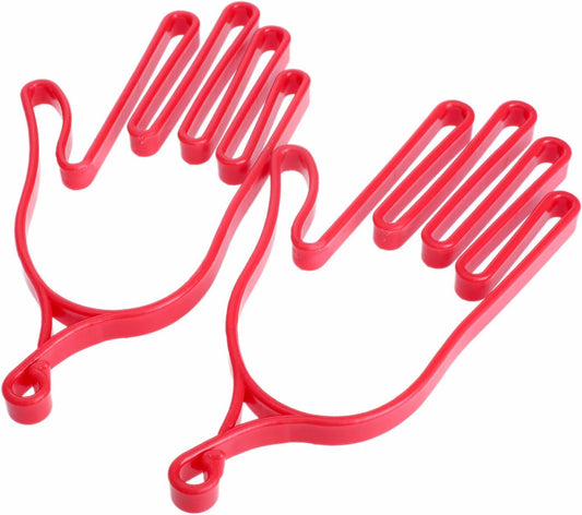 MUXSAM Golf Gloves Stretcher Holder Keeper Hanger Gloves Support Frame Golf Gloves Holder Rack Dryer Shaper Tool Accessories for Golfer Gloves Maintenance(1 Pair 2Pcs)