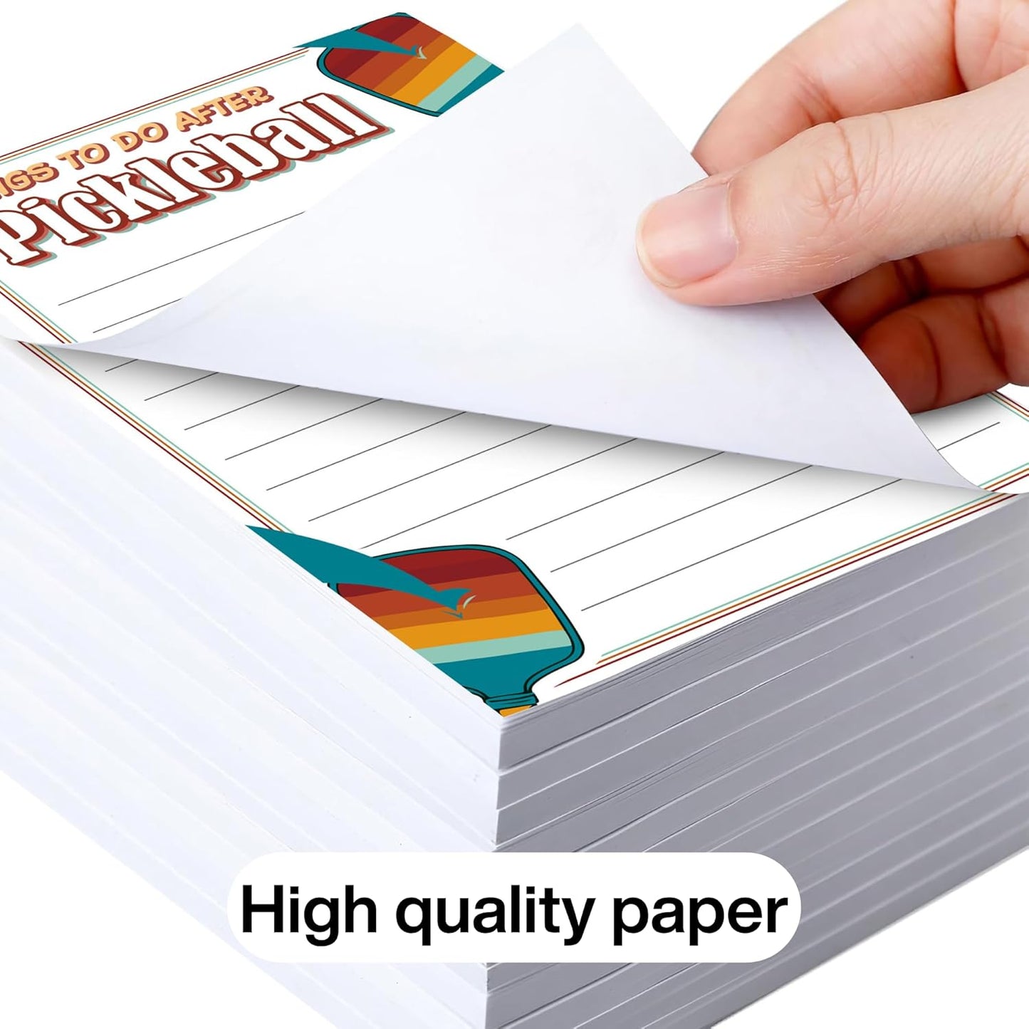 3pcs Pickleball Notepads, 150 Pages – Christmas Gifts, Funny Things to Do After Pickleball Memo Pads, Easy to Tear, Cute Office Supplies, Pickleball Gifts for Women, Novelty Notepads