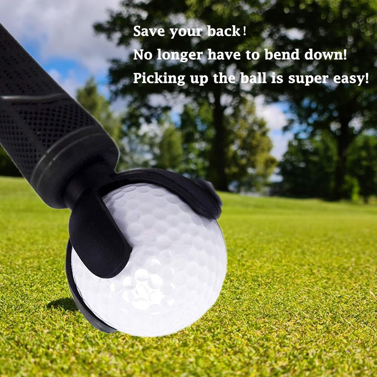 Baitaihem 6 PCs Golf Ball Pick Up Retriever Claw Sucker Tool