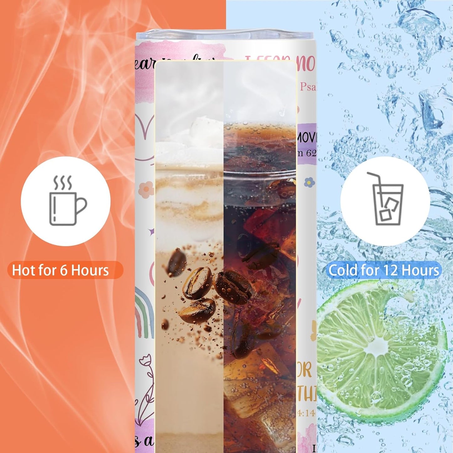 Christian Gifts for Women Tumbler 20oz I Am a Child of God Cup Tumbler, Inspirational Religious Birthday Catholic Spiritual Baptism Confirmation Gifts, Christian Coffee Mugs, Bible Gift for Women