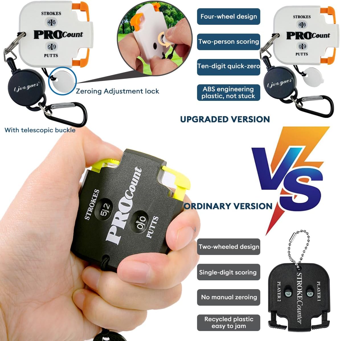 Golf Club Cleaning Kit 5-in-1 Golf Accessories Kits Must Have Golf Accessories Best Golf Club Gifts for Men Women