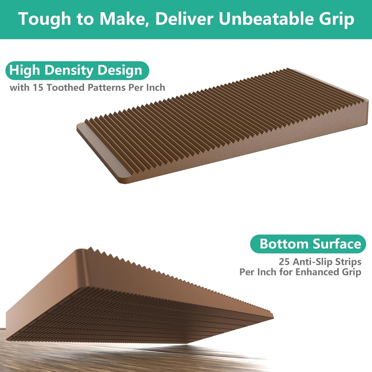 Furniture Leveler 12pcs Kit Size Variety | Multi-Purpose Rubber Shim for Leveling Feet Stable | Anti-Wobble Pad for Uneven Table, Dresser Leg, Toliet and More Furniture | Prevent from Wobbling